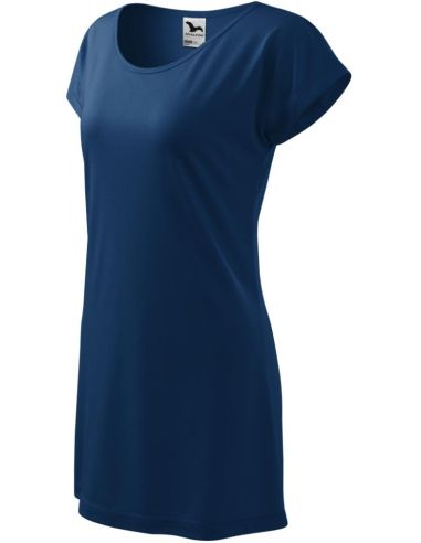 Tričko/šaty dámske Love 123 polnočná modrá
