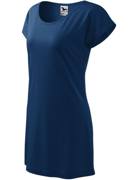 Tričko/šaty dámske Love 123 polnočná modrá