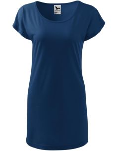 Tričko/šaty dámske Love 123 polnočná modrá 2