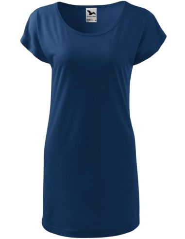 Tričko/šaty dámske Love 123 polnočná modrá