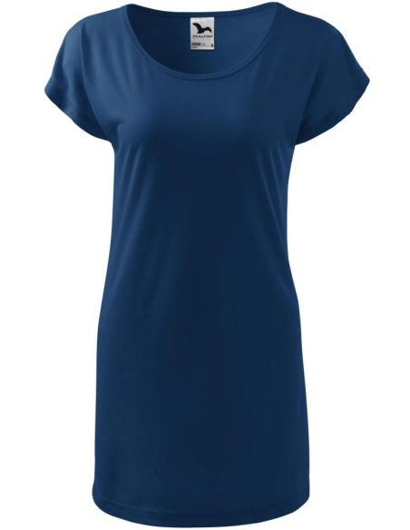 Tričko/šaty dámske Love 123 polnočná modrá