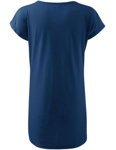 Tričko/šaty dámske Love 123 polnočná modrá