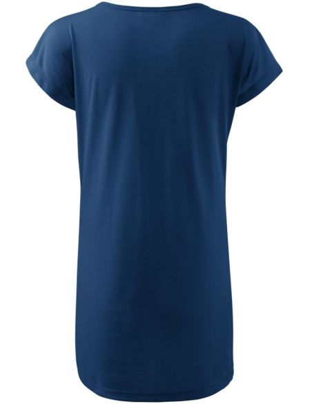 Tričko/šaty dámske Love 123 polnočná modrá