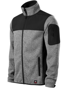 Softshellová bunda pánska Casual 550 knit light gray