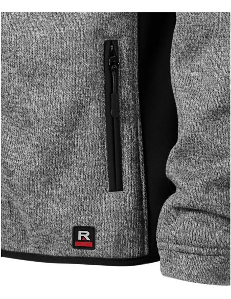 Softshellová bunda pánska Casual 550 knit light gray