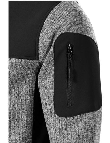 Softshellová bunda pánska Casual 550 knit light gray