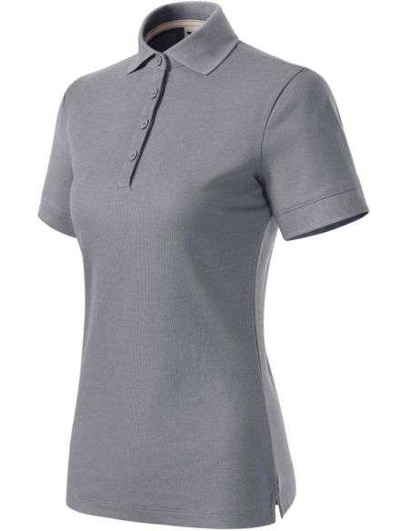 Polokošeľa dámska Prime (GOTS) 235 starostrieborná