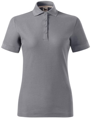 Polokošeľa dámska Prime (GOTS) 235 starostrieborná