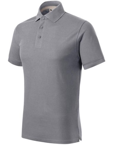 Polokošeľa pánska Prime (GOTS) 234 starostrieborná