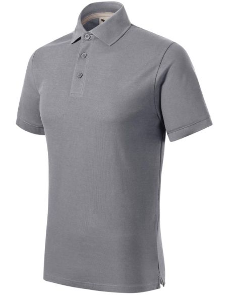 Polokošeľa pánska Prime (GOTS) 234 starostrieborná