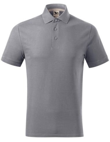 Polokošeľa pánska Prime (GOTS) 234 starostrieborná