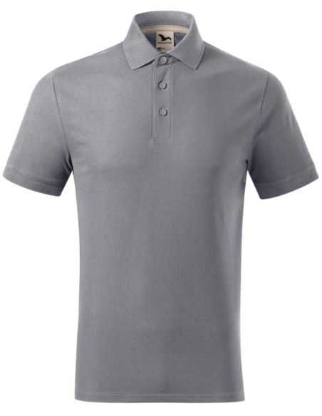 Polokošeľa pánska Prime (GOTS) 234 starostrieborná