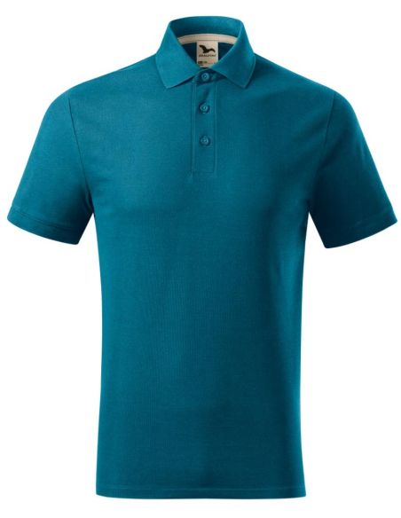 Polokošeľa pánska Prime (GOTS) 234 petrol blue