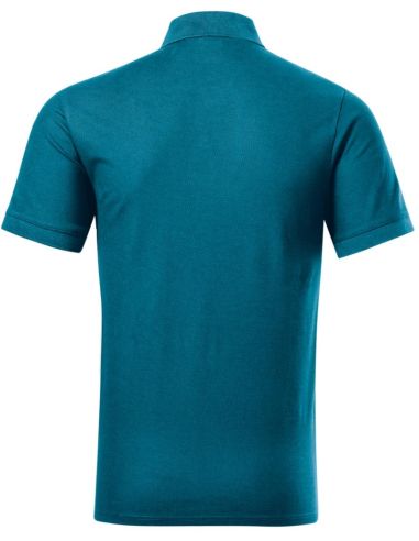 Polokošeľa pánska Prime (GOTS) 234 petrol blue