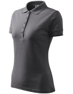 Polokošeľa dámska Pique Polo 210 oceľovo sivá