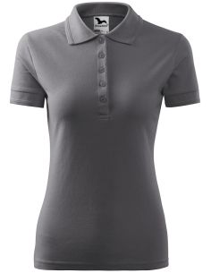 Polokošeľa dámska Pique Polo 210 oceľovo sivá 2