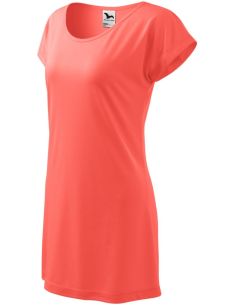 Tričko/šaty dámske Love 123 korálová