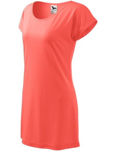 Tričko/šaty dámske Love 123 korálová