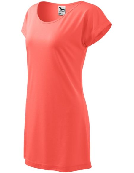 Tričko/šaty dámske Love 123 korálová