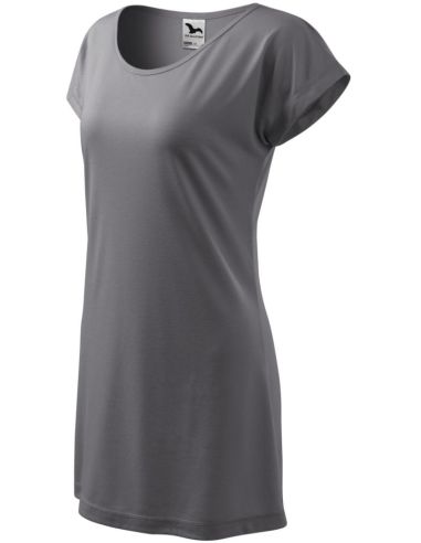 Tričko/šaty dámske Love 123 oceľovo sivá