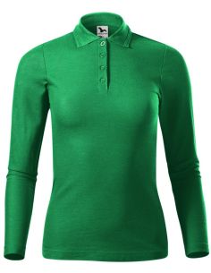 Polokošeľa dámska Pique Polo LS 231 trávová zelená 2