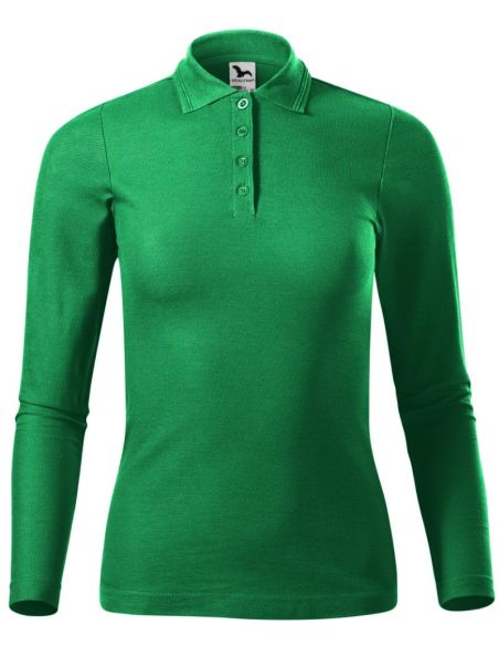 Polokošeľa dámska Pique Polo LS 231 trávová zelená