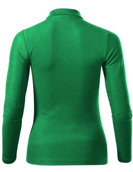Polokošeľa dámska Pique Polo LS 231 trávová zelená