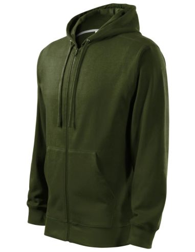 Mikina pánska Trendy Zipper 410 military