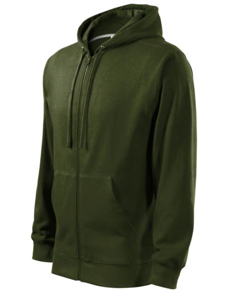 Mikina pánska Trendy Zipper 410 military