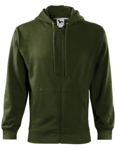 Mikina pánska Trendy Zipper 410 military 2
