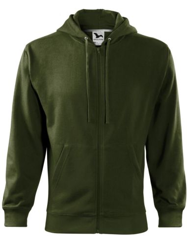 Mikina pánska Trendy Zipper 410 military