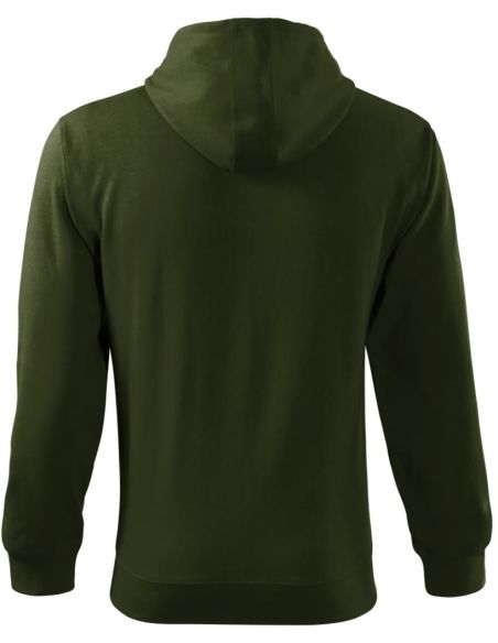 Mikina pánska Trendy Zipper 410 military