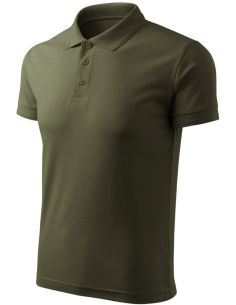 Polokošeľa pánska Pique Polo Free F03 military