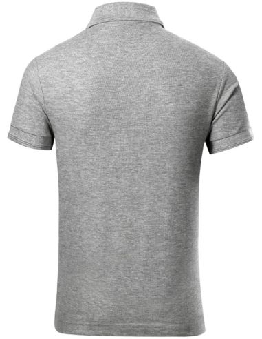 Polokošeľa detská Pique Polo Free F22 tmavosivý melír