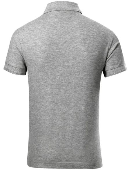 Polokošeľa detská Pique Polo Free F22 tmavosivý melír