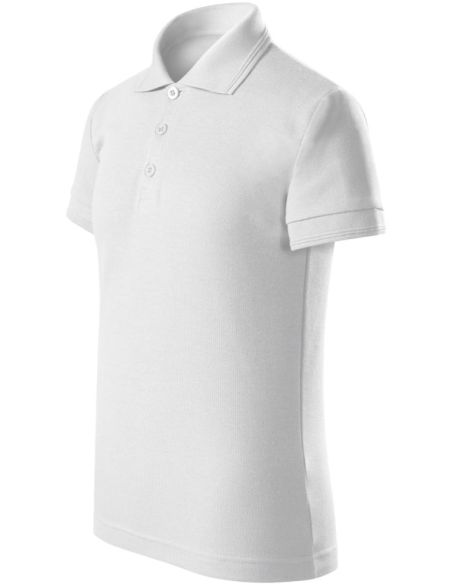 Polokošeľa detská Pique Polo Free F22 biela