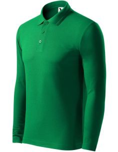 Polokošeľa pánska Pique Polo LS 221 trávová zelená