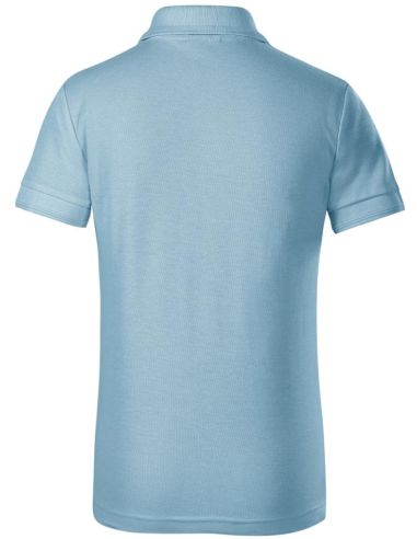 Polokošeľa detská Pique Polo Free F22 nebeská modrá