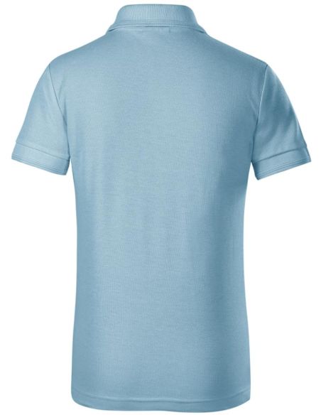 Polokošeľa detská Pique Polo Free F22 nebeská modrá
