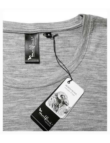 Tričko dámske Merino Rise LS 160 tmavosivý melír