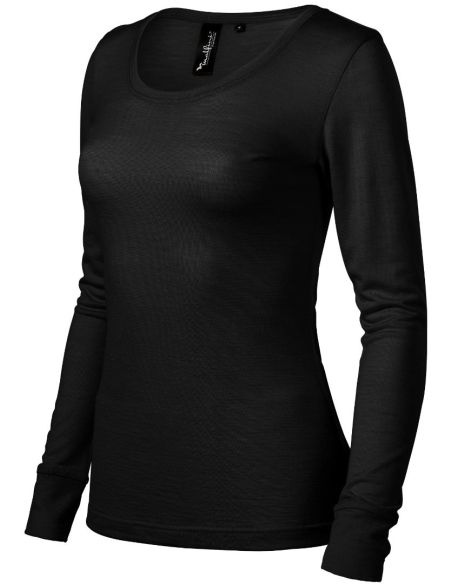 Tričko dámske Merino Rise LS 160 čierna