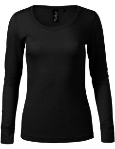 Tričko dámske Merino Rise LS 160 čierna 2