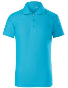 Polokošeľa detská Pique Polo Free F22 tyrkysová 2