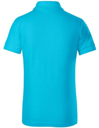 Polokošeľa detská Pique Polo Free F22 tyrkysová