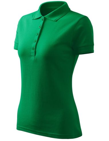 Polokošeľa dámska Pique Polo Free F10 trávová zelená