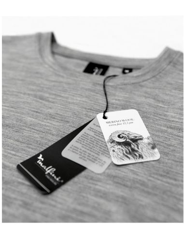 Tričko pánske Merino Rise LS 159 mandľová