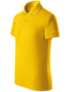 Polokošeľa detská Pique Polo Free F22 žltá