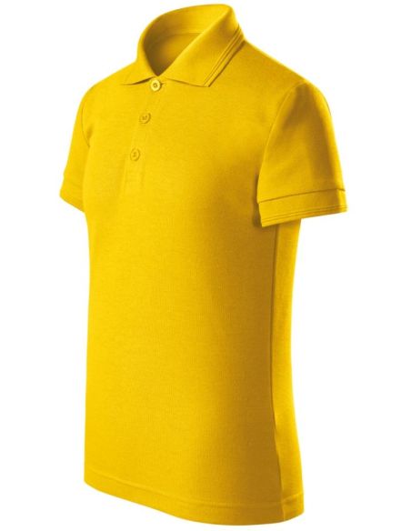Polokošeľa detská Pique Polo Free F22 žltá