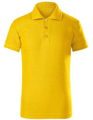 Polokošeľa detská Pique Polo Free F22 žltá