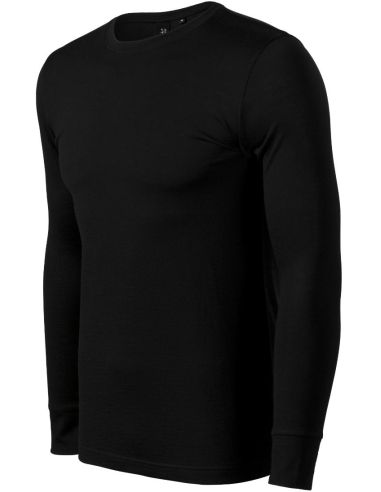 Tričko pánske Merino Rise LS 159 čierna